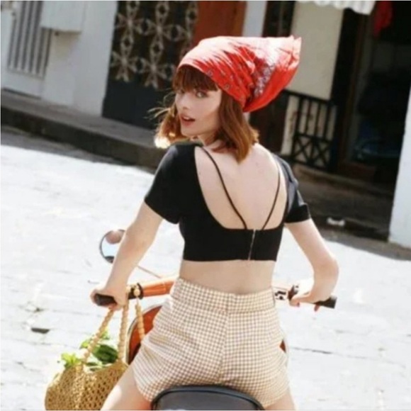 Zara linen blend crop top size M - Picture 1 of 3